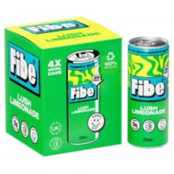 Fibe Lush Limeonade Soda 4x250Ml